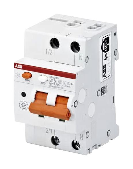 DS-ARC1 C13 A30 AFDD W/RCBO, 2POLE, 13A, 240VAC ABB