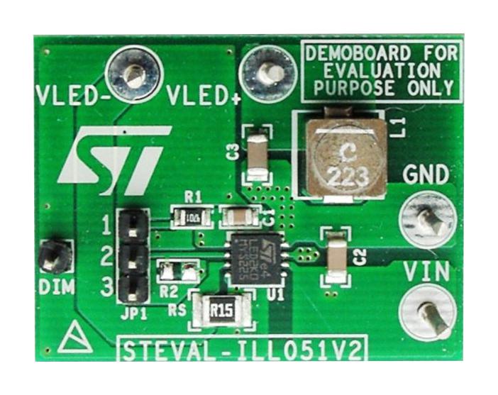STEVAL-ILL051V2 EVAL BOARD, 3A HB LED DRIVER STMICROELECTRONICS