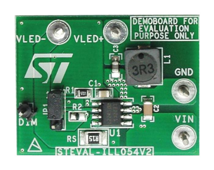 STEVAL-ILL054V2 EVAL BOARD, 4A HB LED DRIVER STMICROELECTRONICS