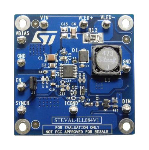 STEVAL-ILL084V1 EVAL BOARD, 0.5A, BOOST LED DRIVER STMICROELECTRONICS