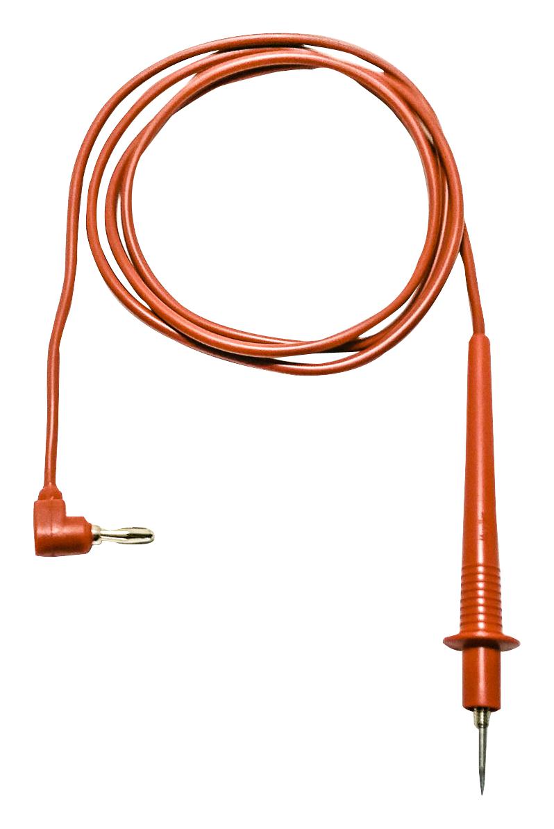 BU-2741-D-48-2 TEST TIP PROBE TO R/A BANANA PLUG, RED MUELLER ELECTRIC