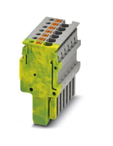 PP-H 1,5/S/7 (1GNYE/6GY) TERMINAL BLOCK, PLUGGABLE, 7WAY, GRN/YEL PHOENIX CONTACT