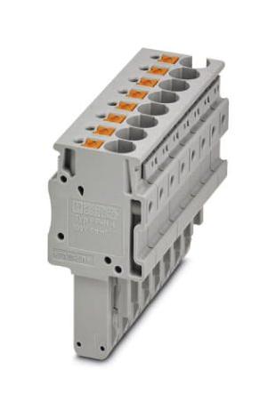 PP-H 4/ 8 TERMINAL BLOCK, PLUGGABLE, 8WAY PHOENIX CONTACT