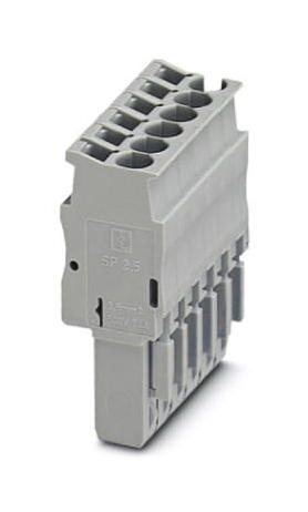 SP 2,5/ 6 TERMINAL BLOCK, PLUGGABLE, 6WAY PHOENIX CONTACT