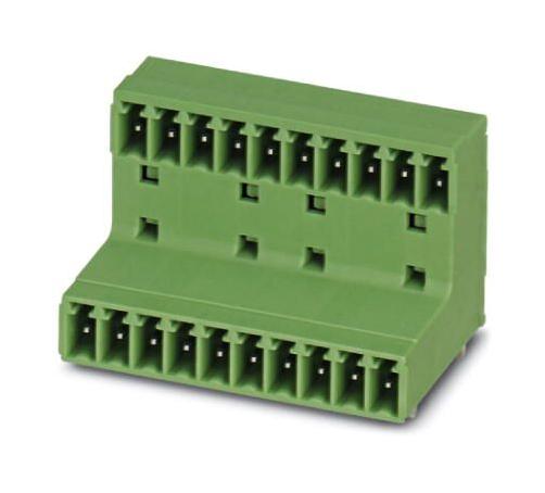 MCD 1,5/10-G-3,81 BK TERMINAL BLOCK, HEADER, R/A, 10WAY, TH PHOENIX CONTACT