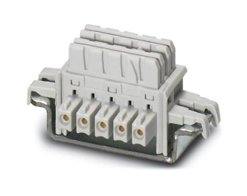 ME 6,2 TBUS-2 1,5/5-ST-3,81 VPE5 KMGY DIN RAIL BUS CONNECTOR, 5WAY PHOENIX CONTACT