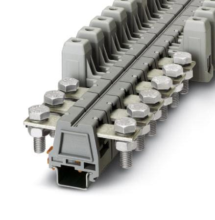 UHV 50-KH/KH DIN RAIL TB, HIGH CURRENT, 2WAY, 1/0AWG PHOENIX CONTACT