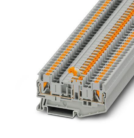 PT 2,5-MTB DINRAIL TERMINAL BLOCK, 2WAY, 12AWG, GRY PHOENIX CONTACT