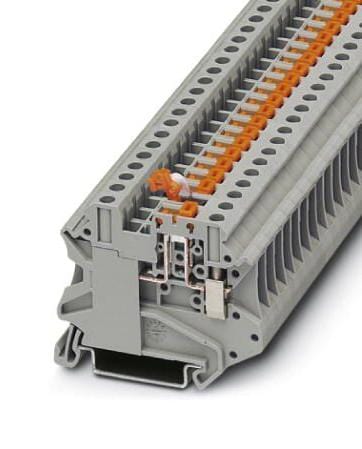 UT 4-MT-P/P-EX DIN RAIL TB, KNIFE DISCONNECT, 2P, 10AWG PHOENIX CONTACT