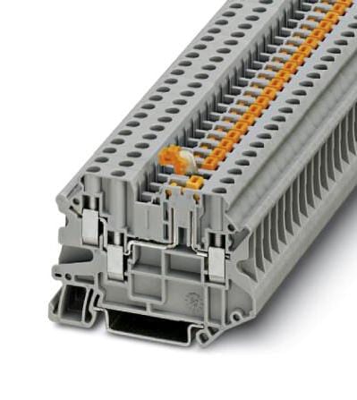 UT 4-TWIN-MT DIN RAIL TB, KNIFE DISCONNECT, 3P, 10AWG PHOENIX CONTACT