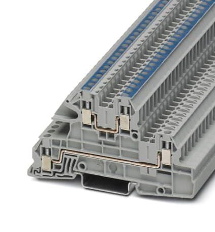 UTI 2,5-L/N DIN RAIL TERMINAL BLOCK, 4WAY, 12AWG PHOENIX CONTACT