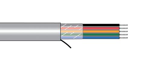 5020/40C SL001 UNSHLD FLEX CABLE, 40COND, 24AWG, 305M ALPHA WIRE