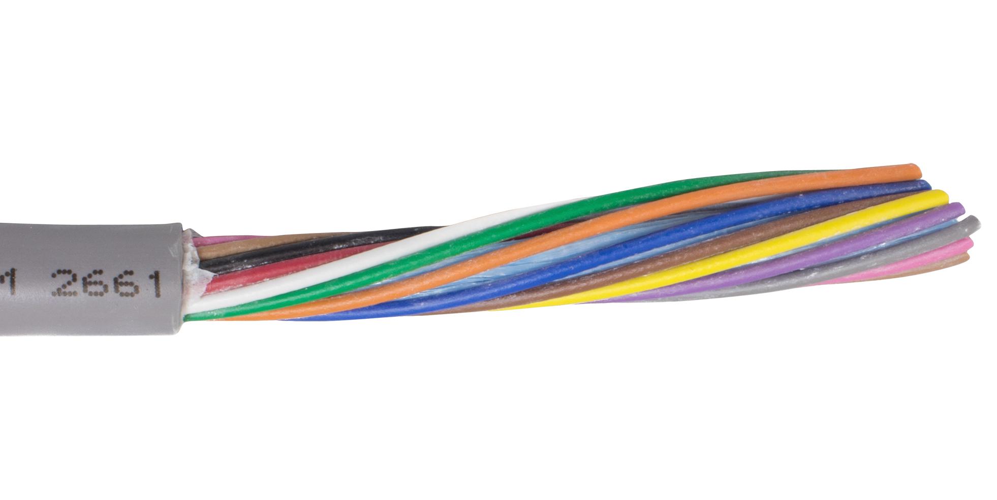 86202 SL001 UNSHLD CABLE, 2COND, 0.2MM2, 305M ALPHA WIRE