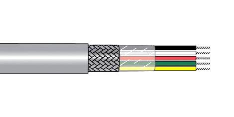 M1143 SL005 SHLD CABLE, 3COND, 0.82MM2, 30M ALPHA WIRE