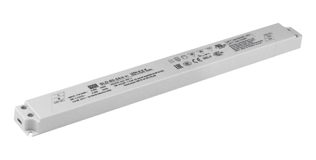 SLD-80-24 LED DRIVER, CONSTANT CURRENT/VOLT, 79.2W MEAN WELL