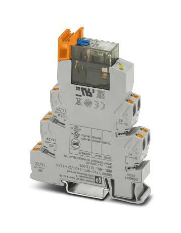 PLC-RPT- 24UC/21-21AU/MS POWER RELAY, DPDT, 24V, 0.05A, DIN RAIL PHOENIX CONTACT