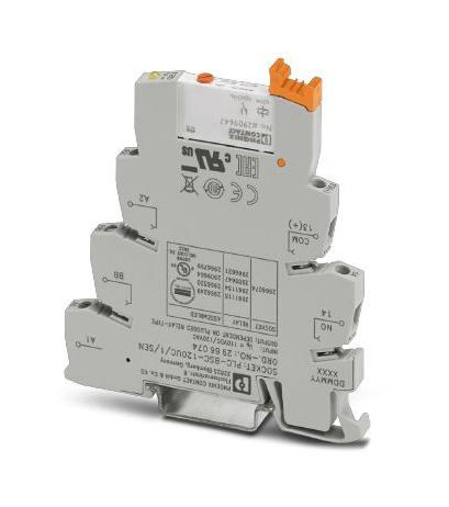 PLC-RSC-120UC/ 1AU/MS/SEN POWER RELAY, SPST, 120VAC, 6A, DIN RAIL PHOENIX CONTACT