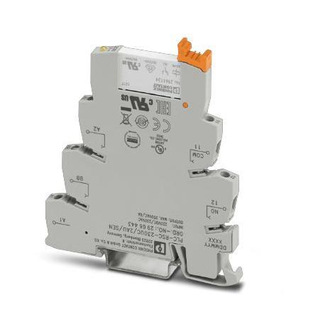 PLC-RSC-230UC/ 2AU/SEN PWR RELAY, SPST, 230VAC, 0.05A, DIN RAIL PHOENIX CONTACT