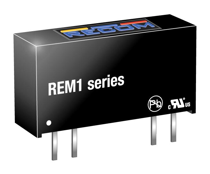 REM1-0505S DC-DC CONVERTER, 5V, 0.2A RECOM POWER
