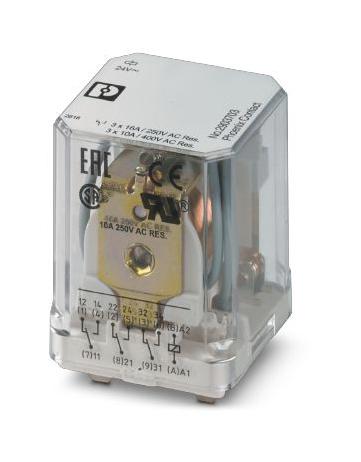 REL-PR3- 24AC/3X1 POWER RELAY, 3PST-NO, 1.5A, 440A PHOENIX CONTACT