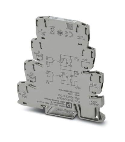 PLC-2RSC-24DC/ 1 RELAY, DPST NO, 24VDC, 3.5A, DIN RAIL PHOENIX CONTACT