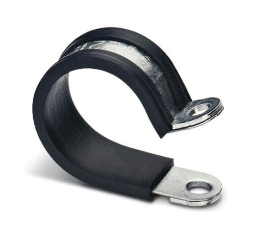 WP-BASE HF 9-10 HOSE CLAMP, STEEL, 10MM, SILVER/BLACK PHOENIX CONTACT