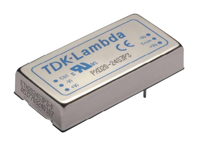 PXD-20-48D-12 DC-DC CONVERTER, 2 O/P, 12V, 0.833A TDK-LAMBDA