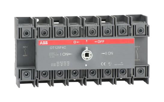 OT125F4C SWITCH ISOLATOR, 4 POLE, 125A, 415VAC ABB