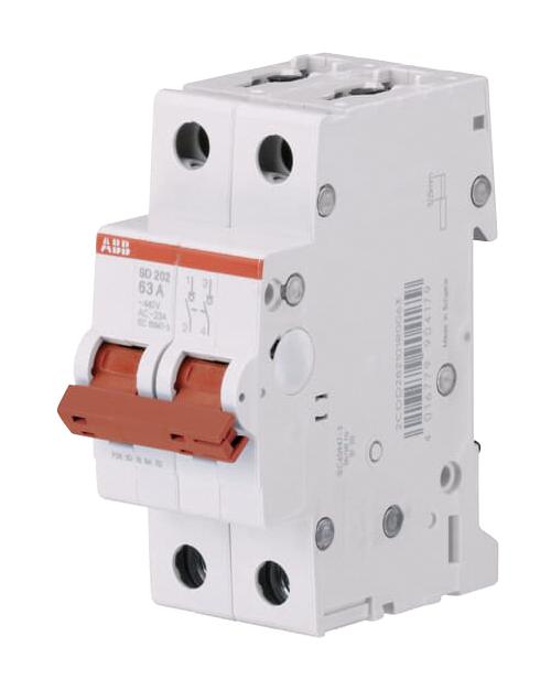 SD202/25 LOAD BREAK SWITCH, 2 POLE, 25A, 440V ABB