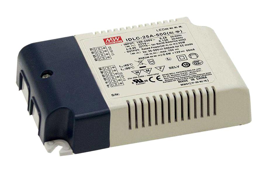 IDLC-25A-1050 LED DRIVER, AC/DC, CONST CURRENT, 25.2W MEAN WELL