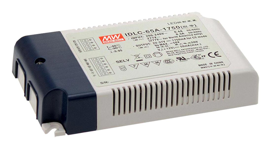 IDLC-65A-1400 LED DRIVER, AC/DC, CONST CURRENT, 64.4W MEAN WELL