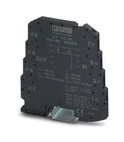 LIT 1X2-24 SURGE PROTECTOR, 100NS, 10KA PHOENIX CONTACT