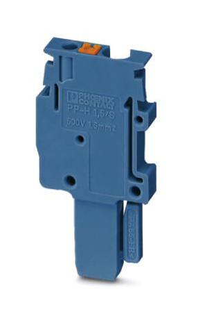 PP-H 2,5/ 1 BU TERMINAL BLOCK, PLUGGABLE, 1POS, 12AWG PHOENIX CONTACT