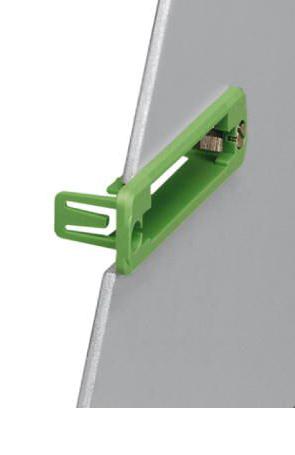 IC-DFR 15 PANEL MOUNTING FRAME, 15POS, GREEN PHOENIX CONTACT