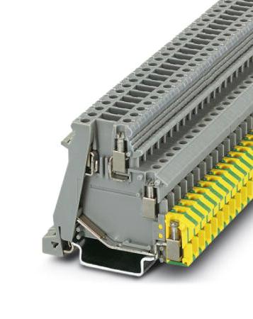 DOK 1,5-TG DIN RAIL TB, SCREW, 4POS, 24-12AWG PHOENIX CONTACT