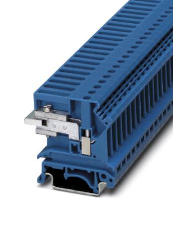 UKN 10 BU DIN RAIL TB, SCREW, 1POS, 24-8AWG PHOENIX CONTACT