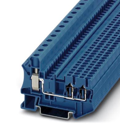 STU 10/ 4X2,5 BU TERM BLK, DIN RAIL, 5WAY, 10MM2, CLAMP PHOENIX CONTACT