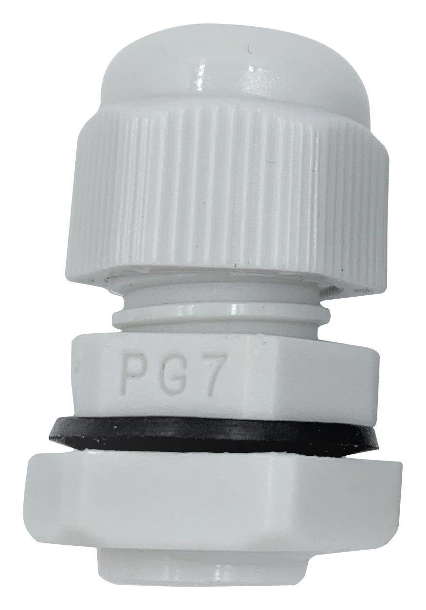 PELB0285 CABLE GLAND, PA/NBR, 5MM-10MM, WHITE PRO ELEC
