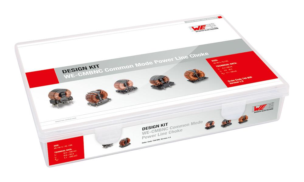 744800 DESIGN KIT, COMMON MODE POWER LINE CHOKE WURTH ELEKTRONIK