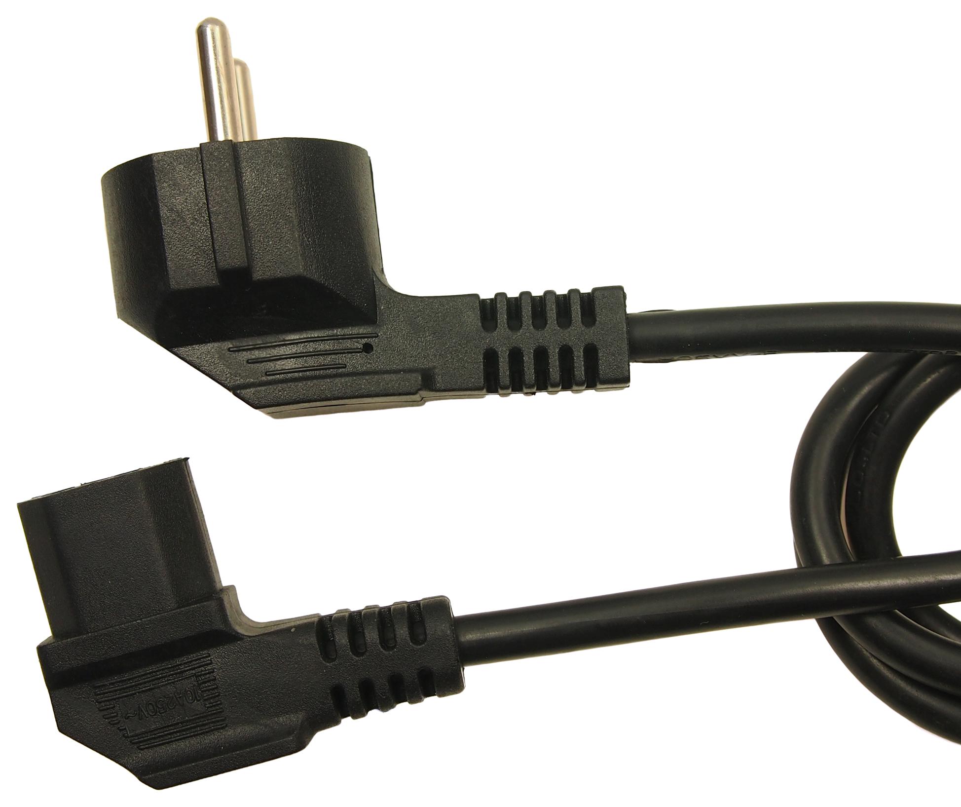 FCR72042 PWR CORD, SCHUKO PLUG-IEC C13, 2.5M CLIFF ELECTRONIC COMPONENTS