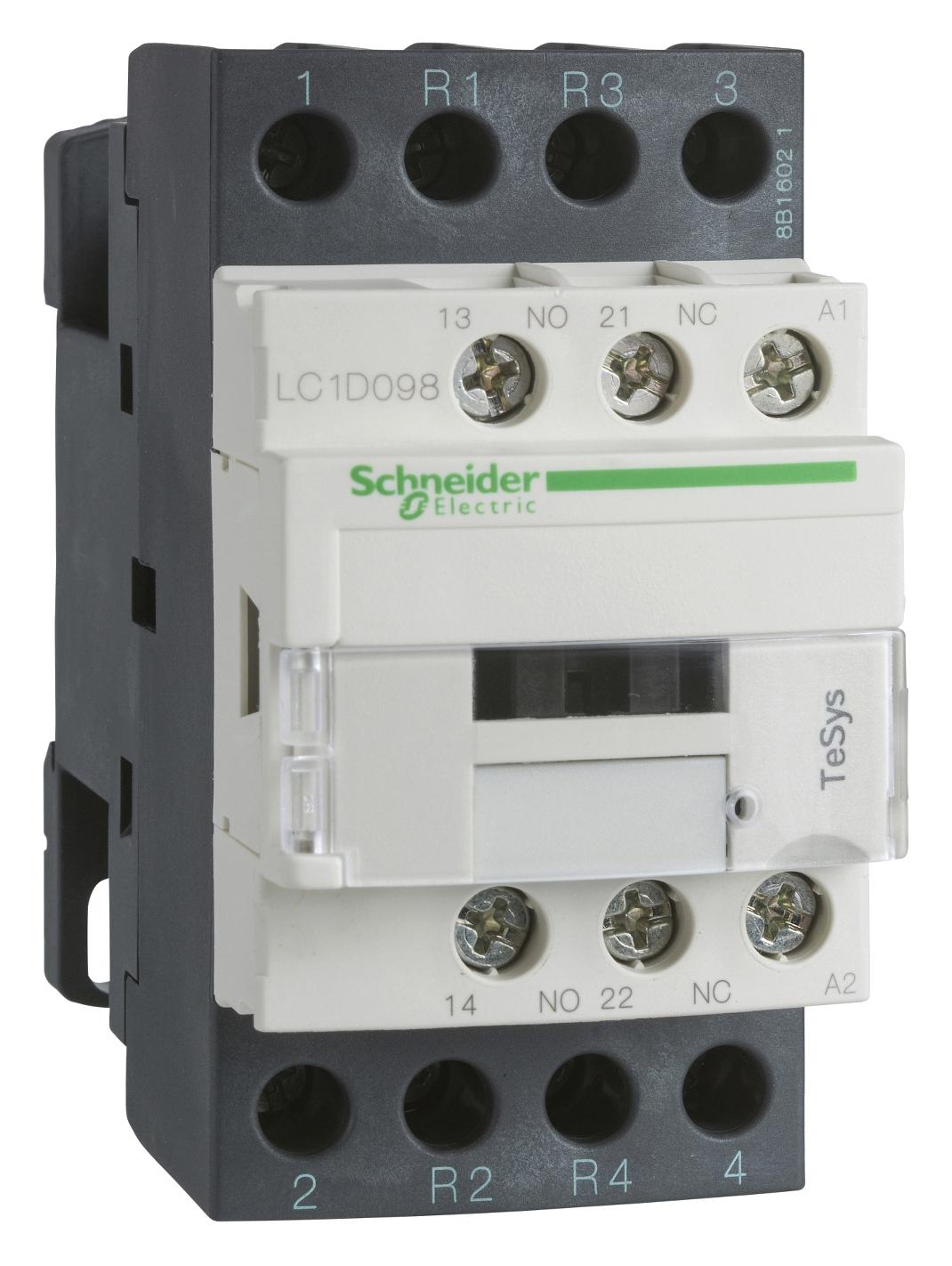 LC1D098BL CONTACTOR, DPST-NO/NC, 24VDC, DIN RAIL SCHNEIDER ELECTRIC