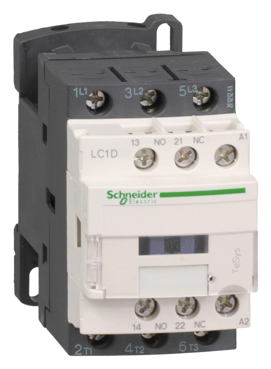 LC1D12E7 CONTACTOR, 3PST-NO, 48V, DIN RAIL/PANEL SCHNEIDER ELECTRIC