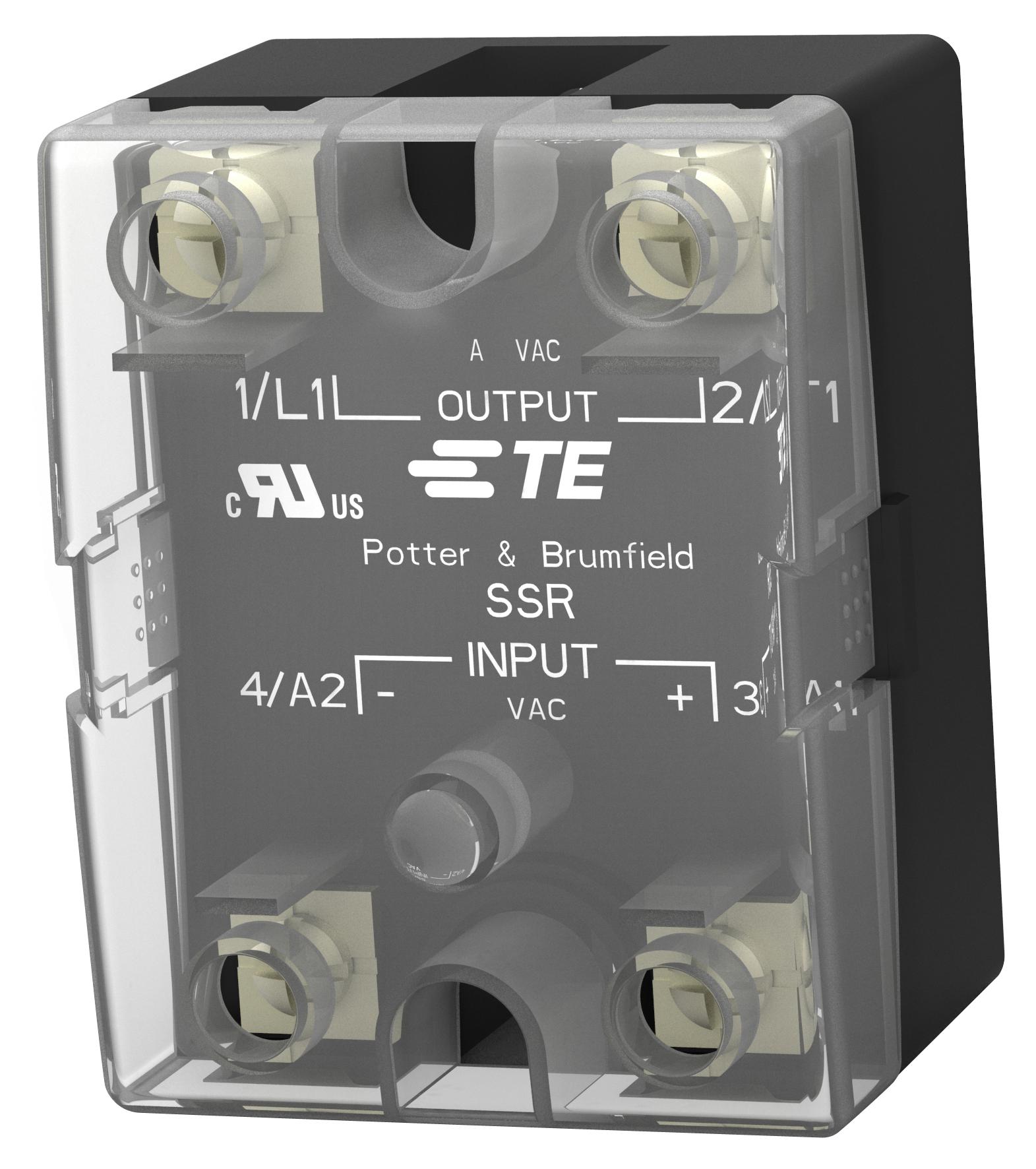 SSR-240D25 SOLID STATE RELAY, SPST, 24V-280V, PANEL POTTER&BRUMFIELD - TE CONNECTIVITY