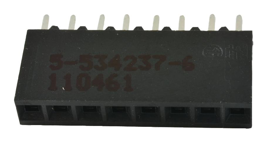 5-534237-6 CONNECTOR, RCPT, 8POS, 1ROWS, 2.54MM AMP - TE CONNECTIVITY