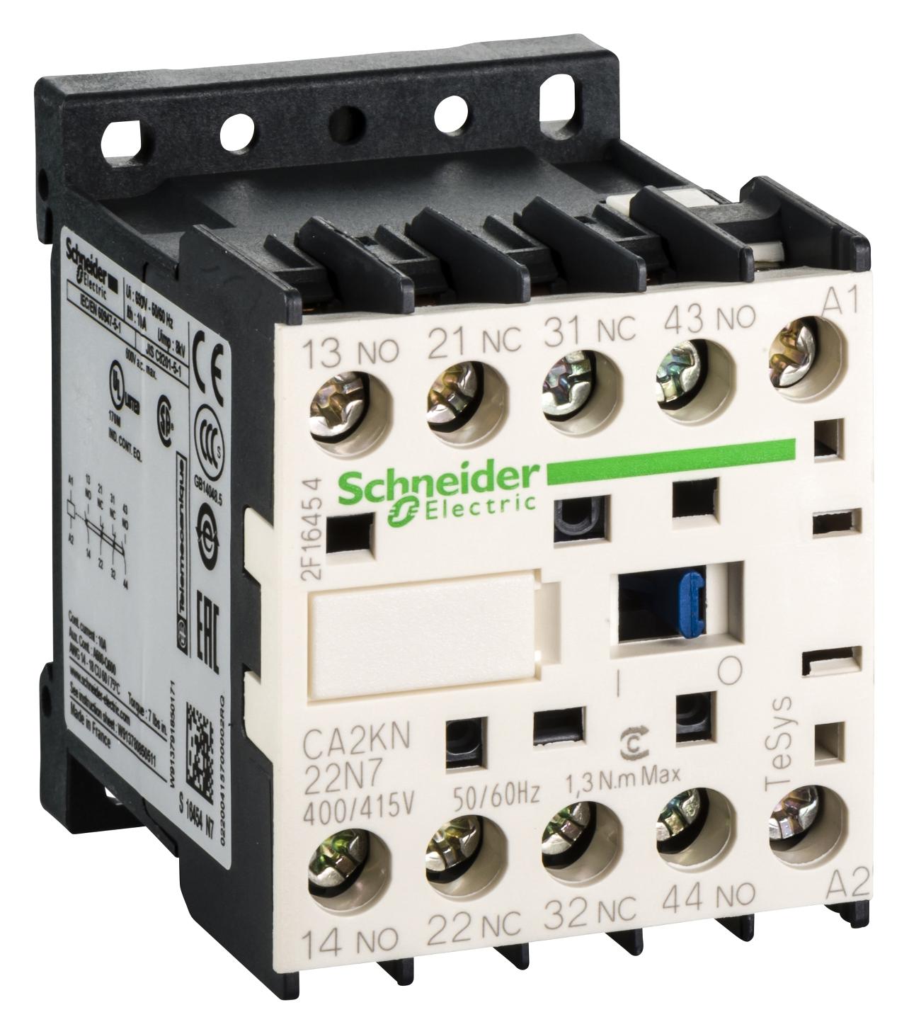 CA2KN22N7 CONTROL RELAY 2NO 2NC CONTACTS SCHNEIDER ELECTRIC