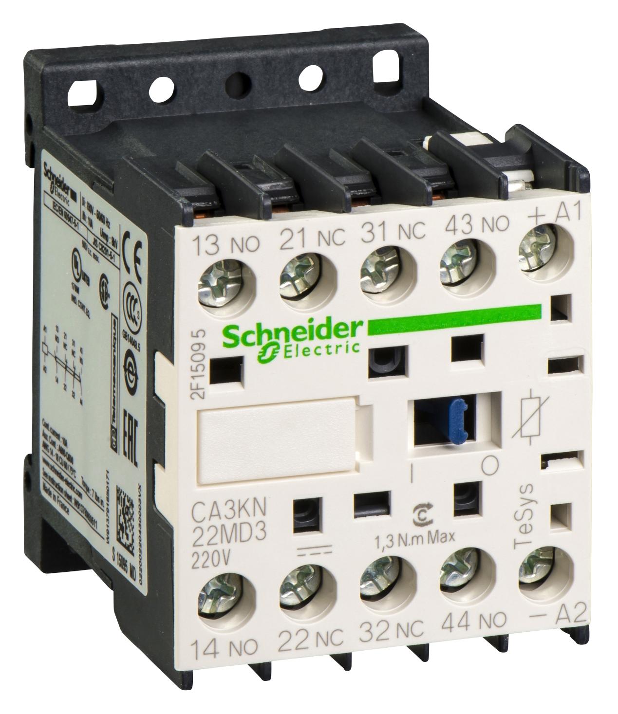 CA3KN22MD3 CONTROL RELAY 2NO 2NC CONTACTS SCHNEIDER ELECTRIC