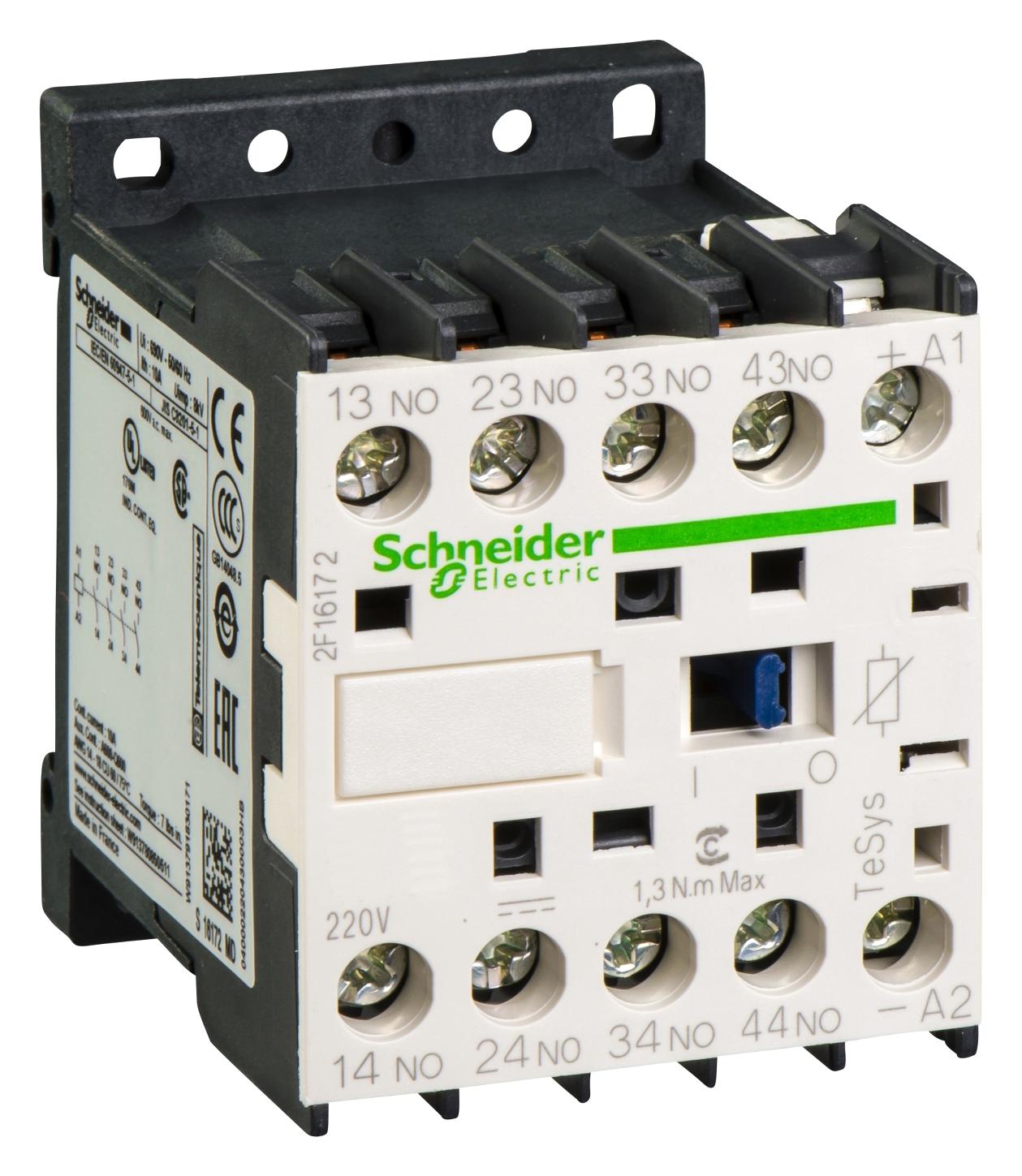 CA3KN31MD3 CONTROL RELAY 3NO 1NC CONTACTS SCHNEIDER ELECTRIC