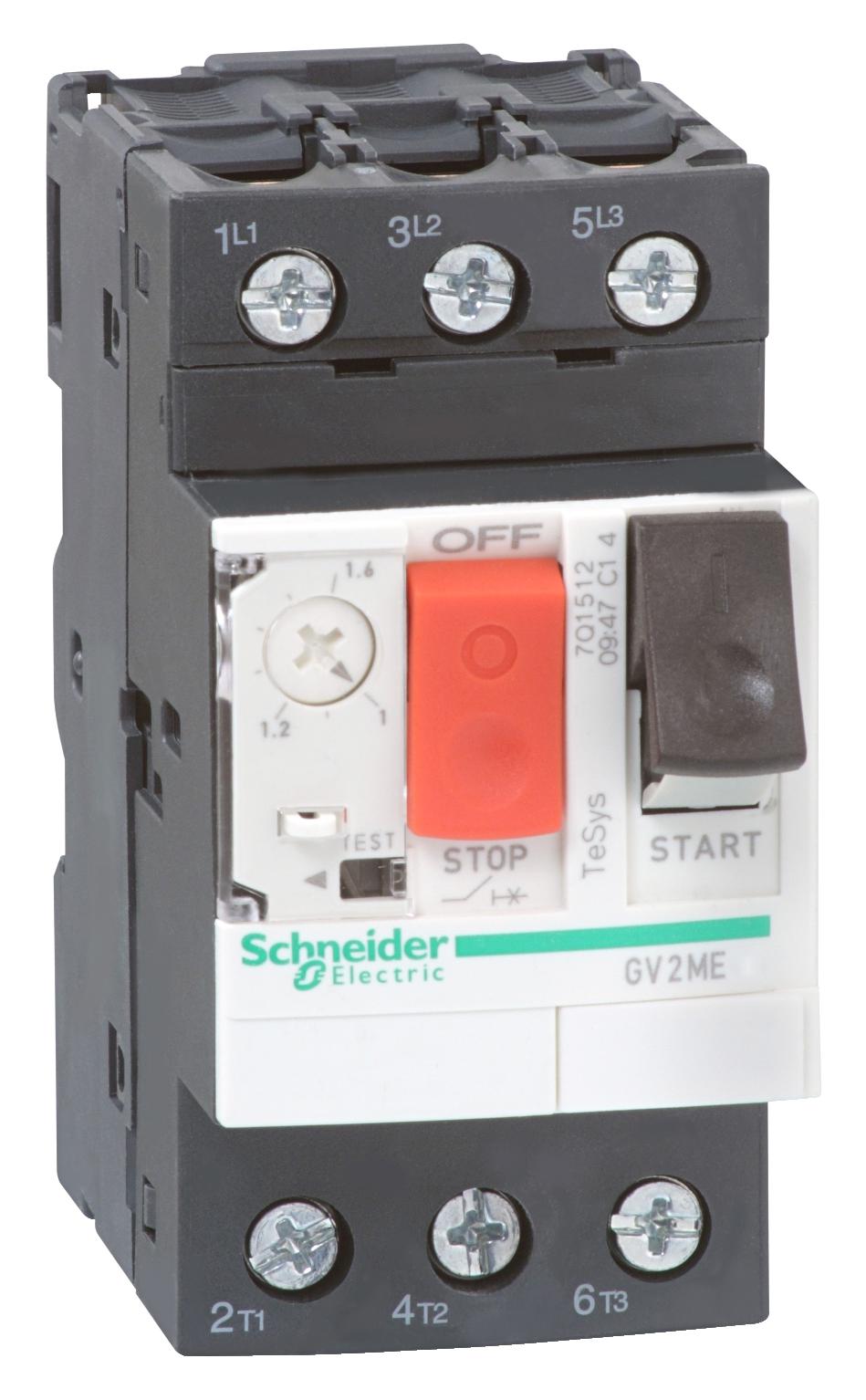 GV2ME146 MOTORCIRC BREAKERMGTH6 10LUGTER SCHNEIDER ELECTRIC