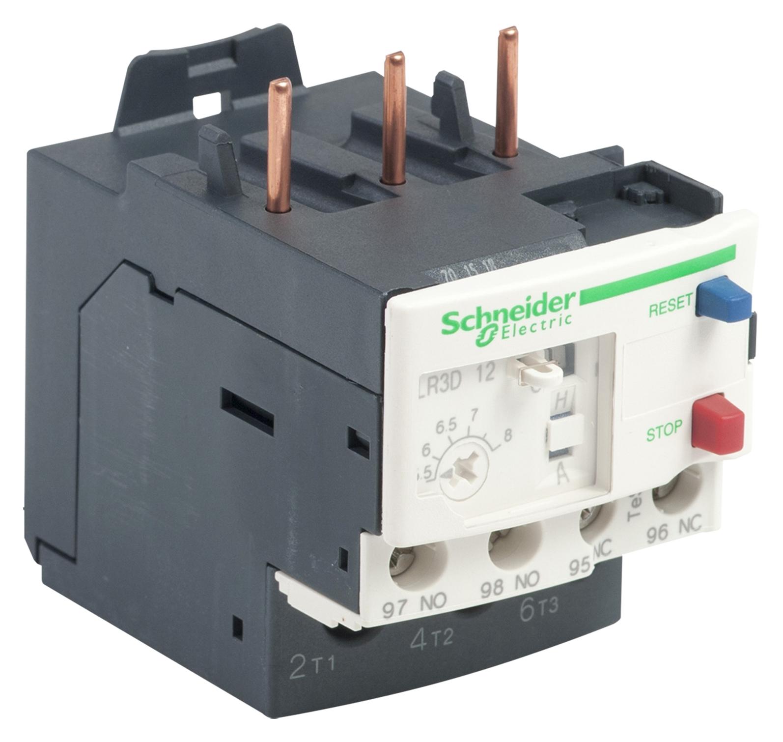 LR3D12 THERMAL OVERLOAD RELAY, 5.5A-8A, 690VAC SCHNEIDER ELECTRIC