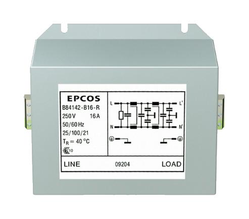 B84142B0025R000 POWER LINE FILTER, 1 PHASE, 25A, 250V EPCOS